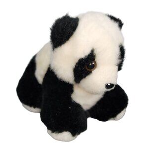 Vintage Embrace 1987 Panda Bear Plush Stuffed Animal Made in Korea Platinum Mgt